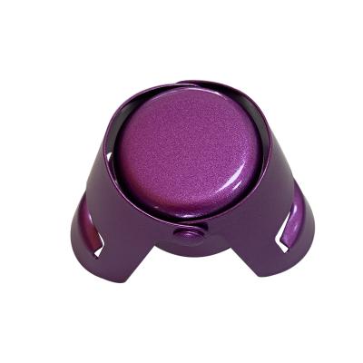 China Viable Wine Cap Sealer Colorful Sparkling Metal Champagne Stopper for sale