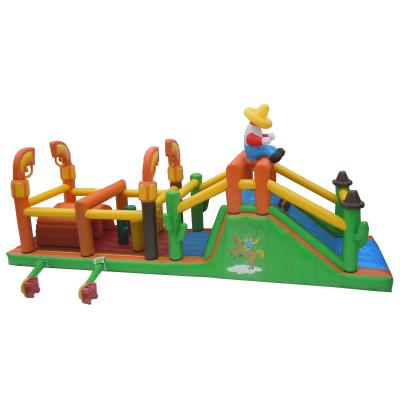 China Commercial PVC Inflatable Bandit Obstacle Slide Bouncer Jumping Castles Slide Inflatable Jumping Castle For Kid for sale