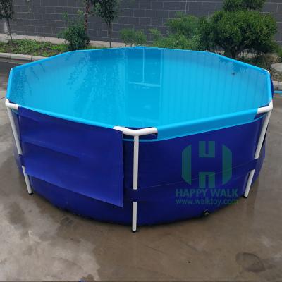 China Amusement park commercial outdoor metal frame mobile swimming pool for sale for sale