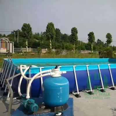 China Custom Amusement Park Metal Steel Frame Swimming Pool For Sale for sale