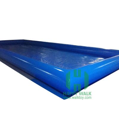 China Factory Price PVC Rental Water Pools Rectangle Summer Blue Inflatable Pool Toys Outdoor Water Pool For Paddle Boat for sale