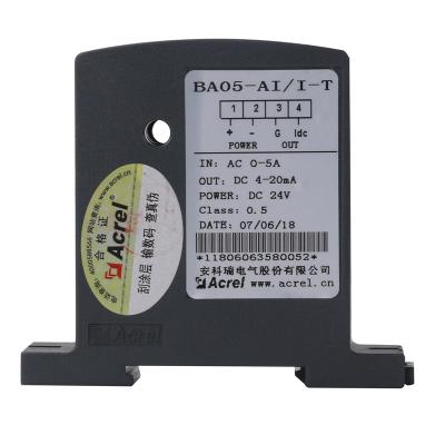 China Acrel BA Series Single Phase AC Current Transducer 4-20mA BA05-AI/I for sale