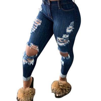 China New women denim jeans ladies casual QUICK DRY high waist skinny jeans with best quality for sale