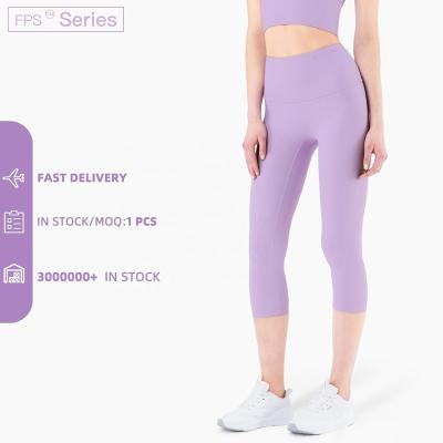 China Hot Selling Soft Breathable High Waisted Workout Pants Ribbed Belly Gym Leggings For Women for sale