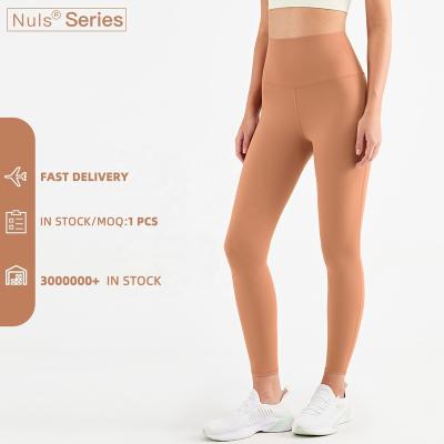 China Breathable High Waist Butt Lifting Naked Fabric Yoga Panties Soft Butter OEM Gym Leggings for sale