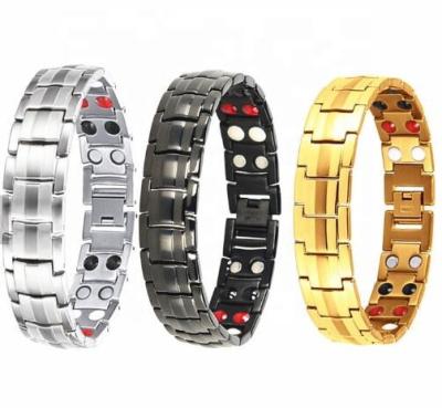 China FASHIONABLE titanium magnetic germanium bracelet bio energy therapy health therapy low price magnetic bracelet men for sale