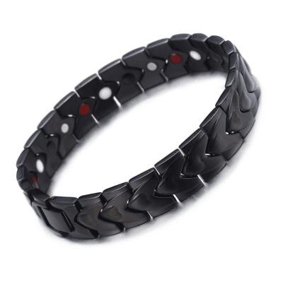 China FASHIONABLE jewelry power style fashion quality factory quality stainless steel magnetic health bracelet with cheap cost for sale