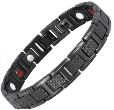 China FASHIONABLE Energy Jewelry Power Style Fashion Stainless Steel Magnetic Health Bracelet for sale