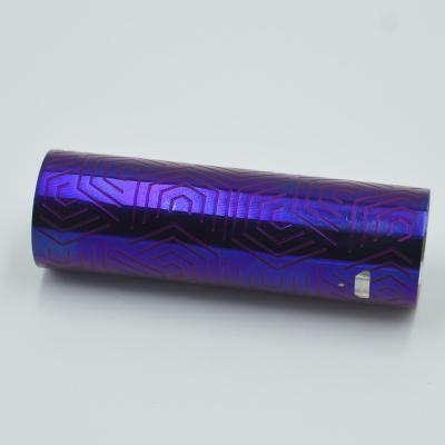 China Electronic Industry Products Stainless Steel Extrusion Pattern Pipe Purple Tube For Industry Products for sale