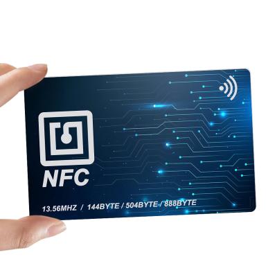 China NFC card 213 215216 plastic contactless smart nfc business card waterproof/waterproof PVC NFC card RFID for sale