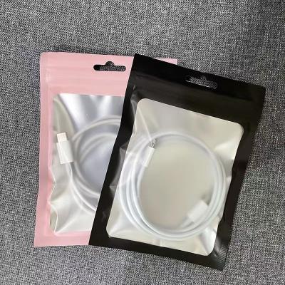 China Matte Aluminum Foil Bag Mobile Phone Jewelery Gift Bags Disposable Self Seal Packaging Bag for sale