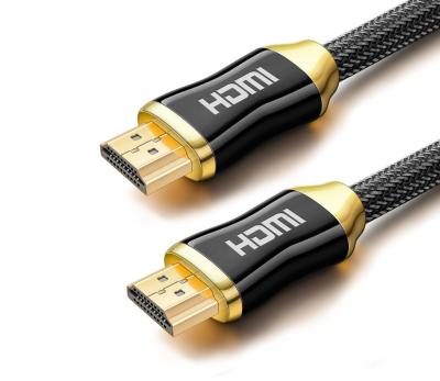 China New Multimedia Premium Nylon Braided 24k Gold Plated ps3 HDMI Cable 4K Support 3D for sale