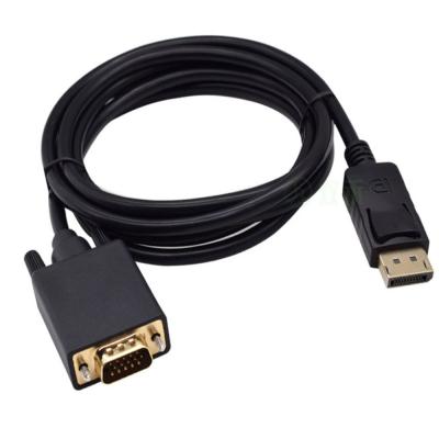 China COMPUTER Wholesaler High Definition Multimedia Displayport Cable DP to VGA Adapter Cable for TV PC for sale