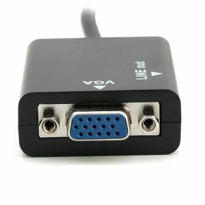 China COMPUTER HDMI to VGA Adapter Cable with Desktop Computer Audio Converter HDMI to VGA Adapter Cable Set Top Box Line for sale