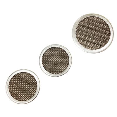 China SS 304 Metal 316 Single Hole Dutch Porous Circle Weave Screen Multilayer Wire Mesh Filter Disc for sale