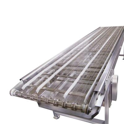 China Heat Resistant Flexible Chain Link Stainless Steel Wire Mesh Food Conveyor For Food for sale