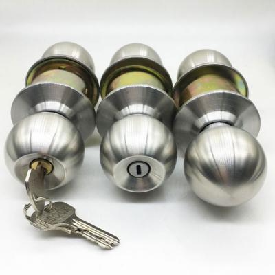 China Doors OEM 5871 Stainless Steel Entry Privacy Locks Set Cylindrical For Home Bedroom Bathroom Door Knob for sale