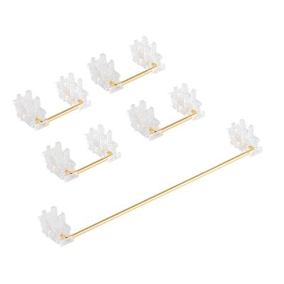 China JWICK Wireless Stabilizer with Gold Plated Wire JWK Transparent Plate Stabilizers 2U 6.25U 7U for Mechanical Keyboard for sale