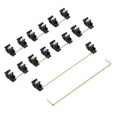 China JWICK Wireless Stabilizer 2u 6.25u 7u JWK Piano Plate Mounted Stabilizers with Black Gold Plated Wire Housing and Original White Rod for sale