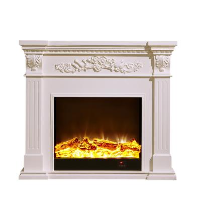 China Modern Hotel Elettric With Decoration Simulation Indoor Flame Heater Console Electric Fireplace With Fireplace Border for sale