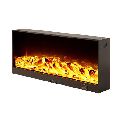 China Hotel Recessed Adjustable Flame Fireplace Heater Decorative Electric Fireplace Heating Electric Fireplace for sale