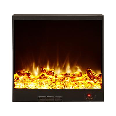 China Adjustable Hotel Flame Recessed Electric Fireplace Fireplace Heater Decorative Heating Electric Heater for sale