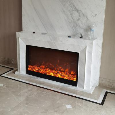 China T-603 Hotel 1200 Wall Modern Minimalist Decorative Embedded Simulation Flame Fireplace Customized High End Customized Indoor Heating Fireplace for sale