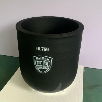 China Round Silicon Carbide Graphite Conventional Type Crucible For Melting Copper for sale