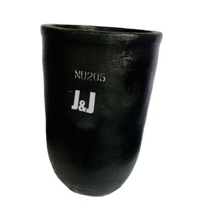 China Round Silicon Carbide Graphite Crucible For Melting Copper 2.21 - 2.25 G/Cm3 Density for sale