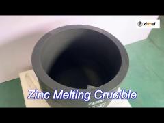 150kg capacity zinc melting crucible chemical resistance round industrial carbide