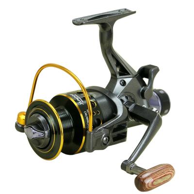 China Straight Metal Saltwater Fishing Reel 5000 Fishing Tackle For Carp Double Loading Spinning Fishing Reels for sale