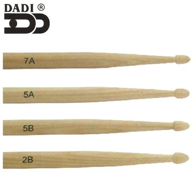 China Custom Logo 5A/2B/5B Size Eco-friendly Drumstick Wooden Drumstick Material Musical Stick Maple for sale