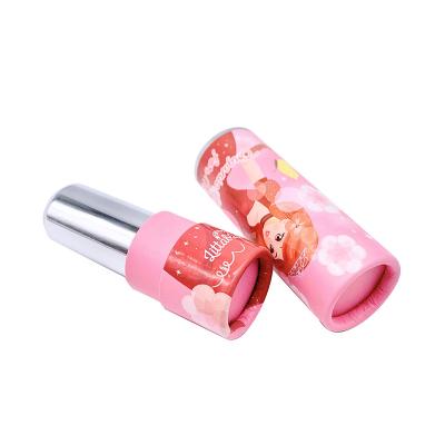 China Recyclable Pink Eco Friendly Lip Balm Container Packaging Boxes Custom Logo Cosmetics Paper Lipstick for sale