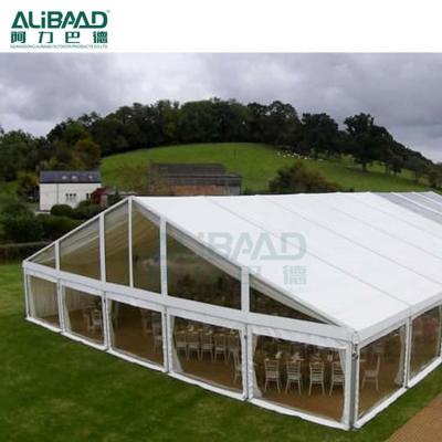 China high quality economical wedding event tent uv wedding cliar 30x60 span resistance water proof resistance marqee tent clearly for sale