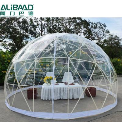 China Luxury geodesic dome exhibition glamping plastic clear inflatable clear dome tent luxury wedding party for sale