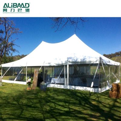 China Water Proof PVC Waterproofing Stretch Tent for Outdoor Event Ceremony Luxury Marquee Wedding Party Tents for 200 People Peg and Pole Tent for sale