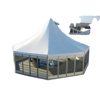 China Water Proof Hexagon Pagoda Tent For Meeting Room for sale