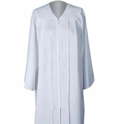 China White School High School Graduation Matte Gowns College Graduation Gown Adult for sale