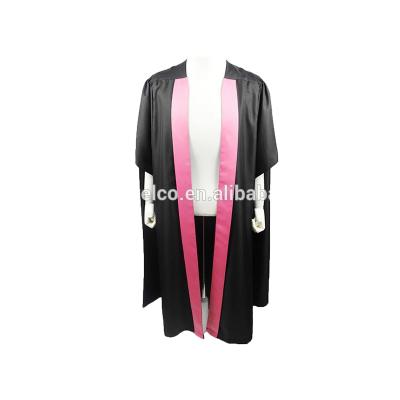 China Oxford/Cambridge UK Doctoral Or PHD Graduation Gowns With Colored Linings for sale