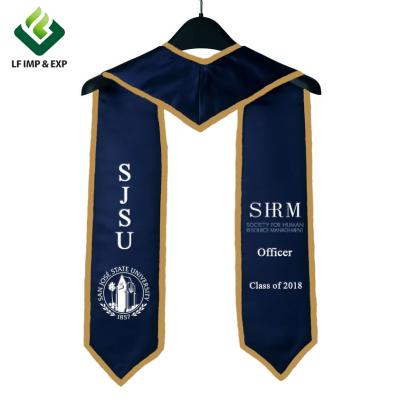 China Adult Graduation Stole Customized Embroidered Or Printing Adult Graduation Stoles Stole for sale