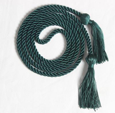 China Sustainable Forest Green Graduation Honor Cords Graduation Cord for sale