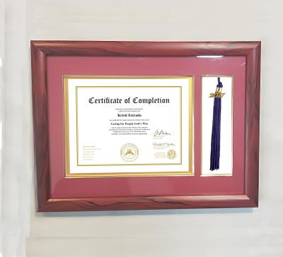 China Classic & Fashionable Graduation Diploma Frame / Certificate Frame With Tassel for sale