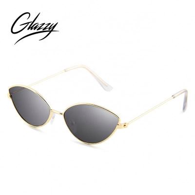 China Fashion sunglasses metal sunglasses small len cheap custom cool shades logo woman eyeglasses wholesale sunglass for sale