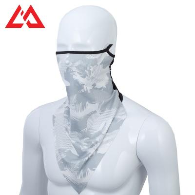 China Windproof Hike Recycling Outside Walking Anti UV Cool Elastic Ice Face Cover Bandana Hanging Over Ears Balaclava for sale