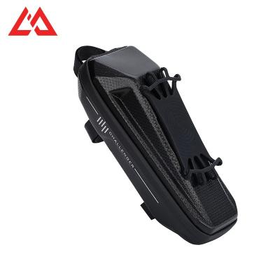 China Large-capacity interior and below MLD reflective brand custom waterproof riding bicycle triangle pocket bike sight bag for sale