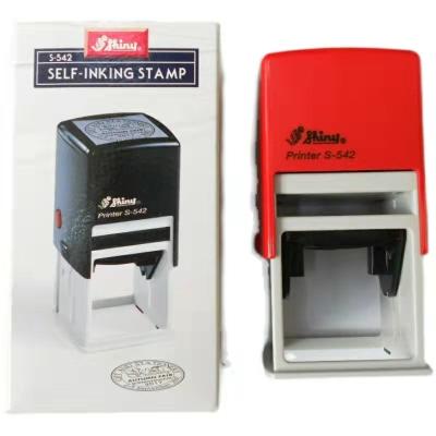 China Office for 42*42mm glossy S-542 self inking stamp for sale