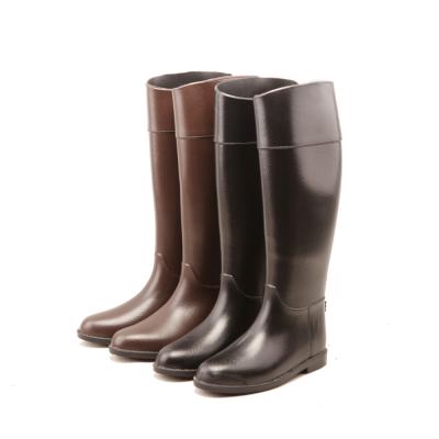 China 100% Waterproof Unique Design Fashion Wellington Hotsale Riding Boots Women PVC Anti-skid and Rain Boots High for sale