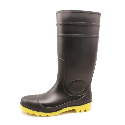 China Steel Toe Cap Steel Midsole Toe Cap Steel Toe +plate PVC Safety Protective Rain Boots for sale