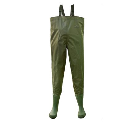 China 100% Antibacterial Camouflage Chest PVC Waterproof High Quality Fishing Wader for sale