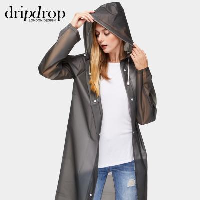 China 100% Waterproof High Quality Women's Eva Style Raincoats Long Fashion Women Raincape Making for sale